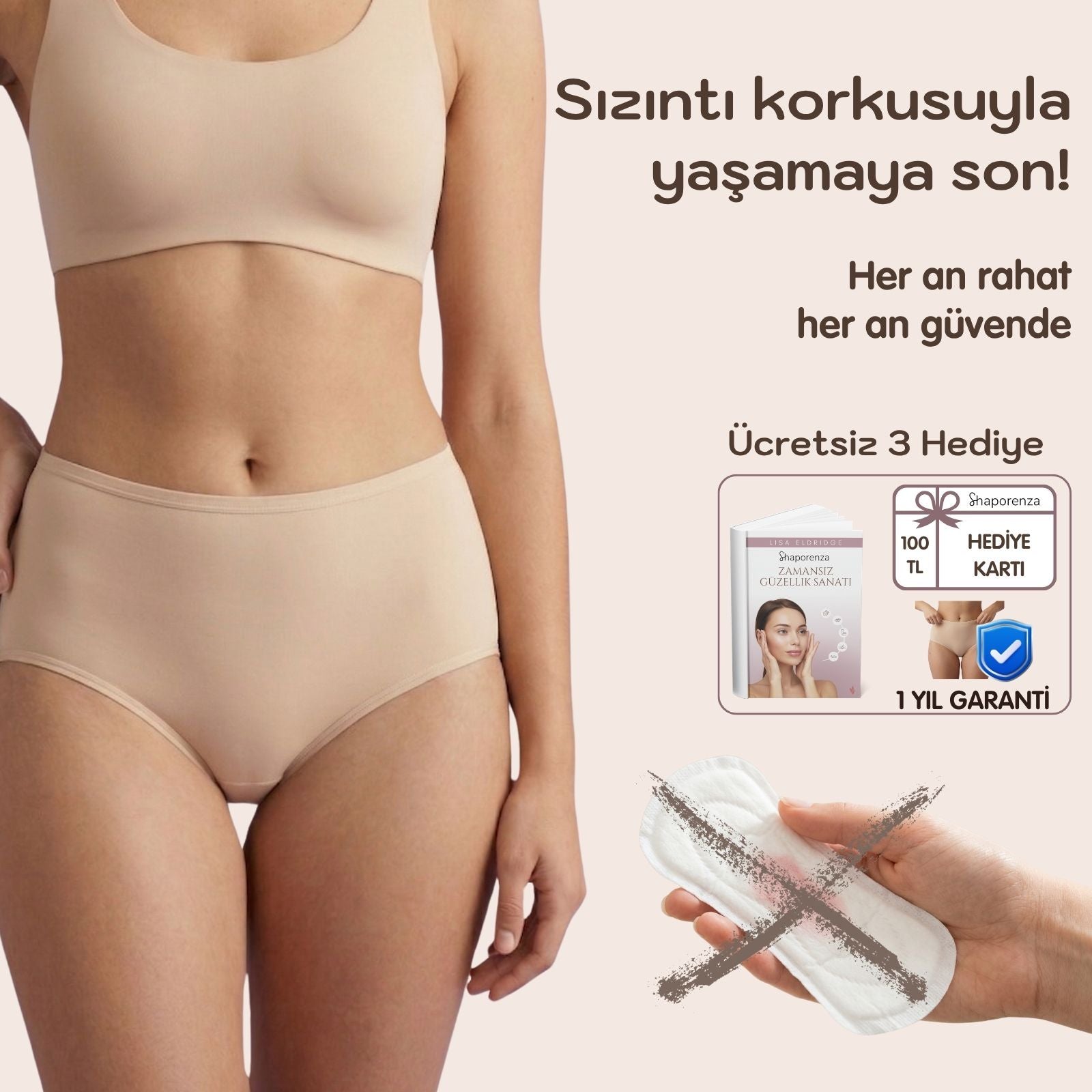 Shaporenza™ Sızdırmaz İç Çamaşırı – Kontrolü Geri Al