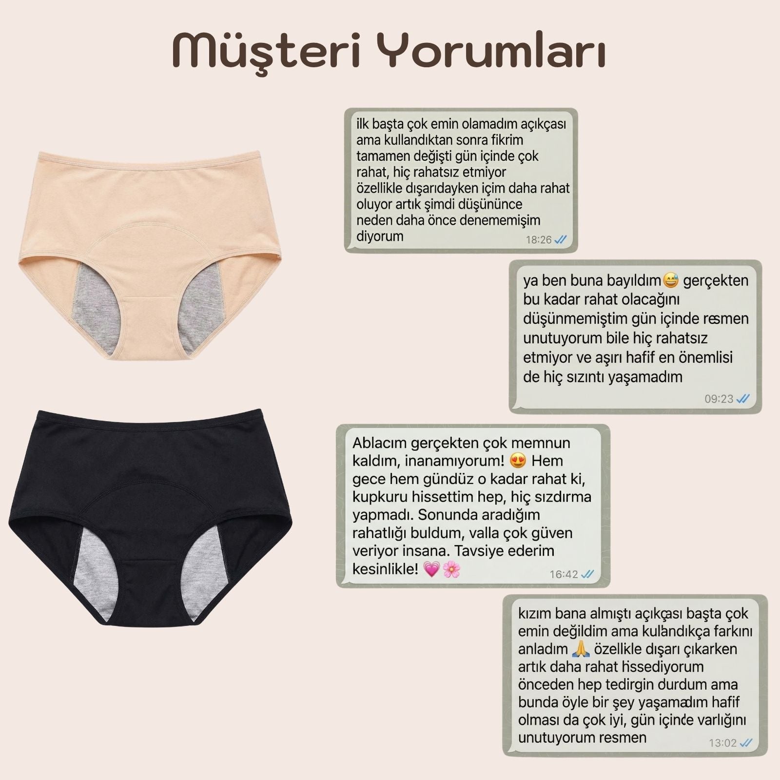 Shaporenza™ Sızdırmaz İç Çamaşırı – Kontrolü Geri Al