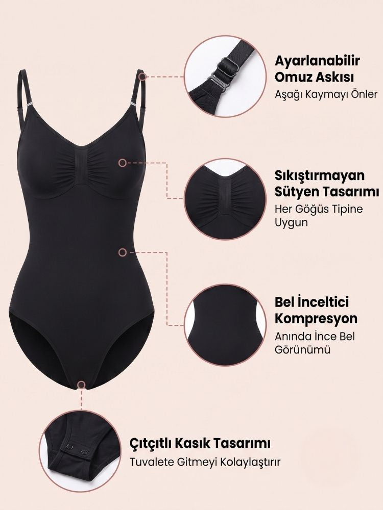 Shaporenza™ Toparlayıcı Bodysuit Slip