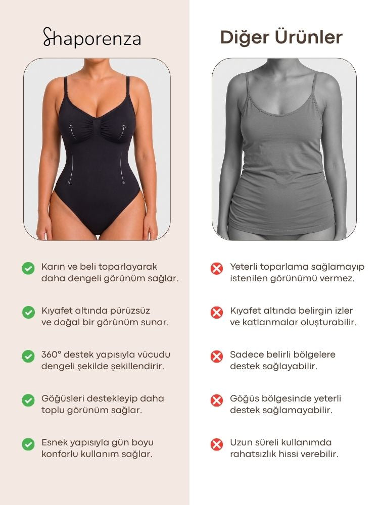 Shaporenza™ Toparlayıcı Bodysuit Slip