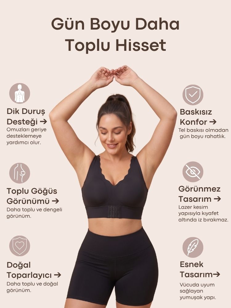 Shaporenza™ Dik Duruş Destekli Toparlayıcı Sütyen
