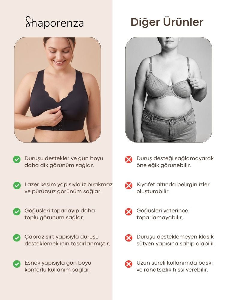 Shaporenza™ Dik Duruş Destekli Toparlayıcı Sütyen
