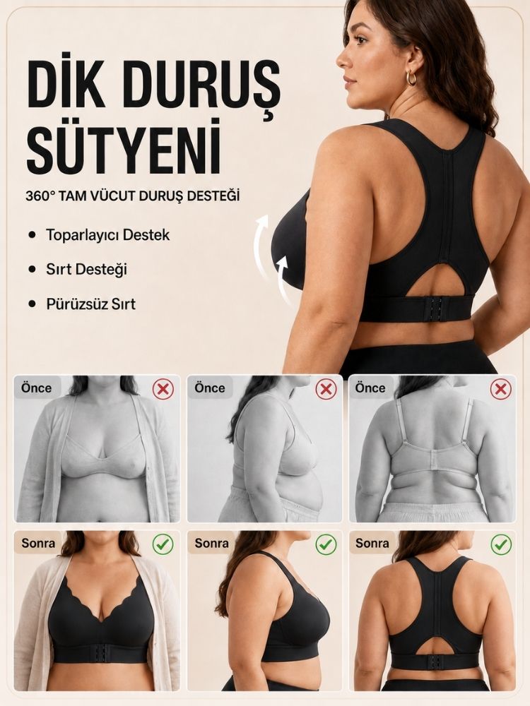 Shaporenza™ Dik Duruş Destekli Toparlayıcı Sütyen